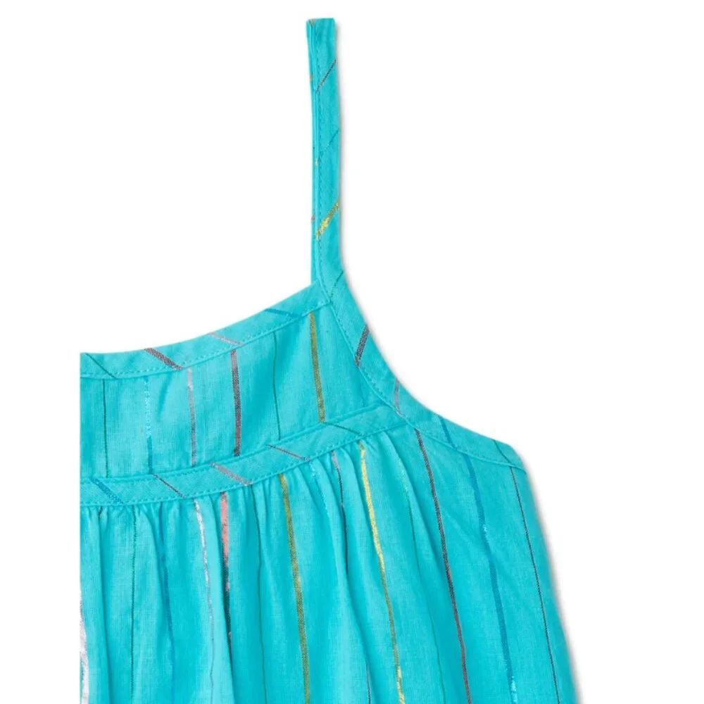 Wonder Nation Girls Lurex Maxi Dress L